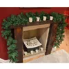 Ghirlande di fiori decorativi Decorazioni natalizie in PVC Ornamenti Albero di Natale Ghirlanda Rattan Parete di casa Pino Appeso Ghirlanda artificiale verde Abete