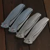 Green thorn F7 Flipper folding knife bearing M390 blade TC4 Titanium handle outdoor camping hunting pocket fruit knife EDC tool