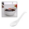 Ложки 6шт Melamine белый суп ложка кухонный стол каша рисовые совок бытовые посуды инструменты