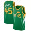 Donovan 45 Mitchell Basketball Jersey Mens 4 Evan Mobley 88 Neamias Queta Karl 32 Malone John 12 Stockton 레트로 셔츠