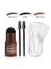 Eyebrow Tools & Stencils Stamp Shaping Kit Waterproof Long Lasting Definer With Brush Brow Hairline Shadow Powder Stick Fast Delivery