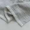 Solid Color White Border Gauze Quilt Super Breathable Cotton Summer Nap Cover Blanket Single Double Children Adult 211122