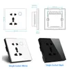 WIFI Smart USB Wall Socket Universal Electrical Plug Outlet 15A Power Touch Switch Wireless Charge Work with Alexa Google Home