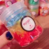 10 boxes / lots Cocktail Inspiration Gradient Rainbow Candy Color Disposable Rubber Band Net Red Canned Hair Strap