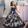 Girl's Dresses Summer Kids Princess Girls Dress Flower For Girl Vintage Wedding Party Formal Ball Gown Children's Costume