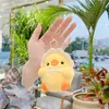 Chicken Plush Keychain pendants creative cute car key chain lovers cartoon bag Pendant stuffed dolls Kids Toys Baby Birthday Gift For Children