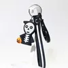 Fashion Glowing Resin Pumpkin Halloween Gift Ghost Grim Reaper Keychains For Men Women Car Bag Keyring Gifts Free Shippping G1019