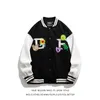 Damesjassen Ariival Spring en Autumn Bordid Letterman Baseball Bomber Jacket unisex heren varstiy jas vintage casual straat