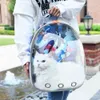 Borsa trasparente per cani Space Capsule Zaino per animali domestici Borsa a tracolla portatile per gatti all'aperto per cuccioli di cani di piccola taglia