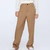 BLSQR Случайные женские брюки днища женская весна прямые высокие талии дамы брюки 210430