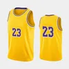 23 2021 New Basketball Jerseys 빈티지 스티치 셔츠 S-XXXL 2020 도시 클래식