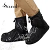 Soumit Rain Shoe 360 Degree Waterproof Protector For Men Women Rain Cover for Shoes Boot Covers Reusable Overshoes Transparent 220121