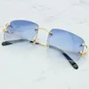 70% Off Online Store Oversized Rimless Sunglasses Vintage Sun Glass Men Designer Brand Luxury Women Sunglass Big Square Carter Sha332d