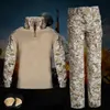 Outdoor Shirts Children's Camouflage Training Clothes Suit Kids CS Field Camping Hunting Military Combat Uniform Tactical Shirt Pants