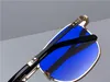 Nya modesportsolglasögon H013 Square Metal Frame Enkel och mångsidig stil Populär utomhus UV400 Skyddsglasögon Topp Qual228b