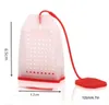 NEWFood-grade Silicone Mesh Tea Infuser tools Reusable Strainer Bag Style Loose TeaLeaf Spice Filter Diffuser Coffee Strainers RRE11558