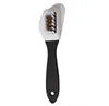 2022 new Black S Shape 3 Side Boot Shoes Cleaner Shoe Cleaning Brush Suede Nubuck brushes