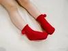 Baby Girls Pompon Socks Симпатичные Осень 2021 Испанский Стиль Младенческая Хлопчатобумажная Принцесса Носки Мода Малыша Детские Казалин Лодыжка Sock D022