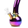 8 Inch Electroplate Glass Bong Dab Rig Hookah Tobacco Water Pipe Oil Rigs Showerhead Perc Percolator Smoking Pipes Beaker Bongs 14mm Bowl Downstem