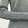 Épais chaud femmes col roulé hiver femmes chandails et pulls en tricot à manches longues pull en cachemire femme pull 211221