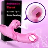 Powerful Dildo Vibrating Sucking Adult Sex Toys Woman G Point Masturbator Fake Penis Vibrator Vagina Anal Erotic Pussy Waterproof Electric Massage Wand YL0401