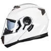 Мотоциклетные шлемы Модульный перевернуть двойной шлем с козырьком мужчина для женщин безопасность мотокросс