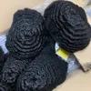 4 мм афро извращенное кудря Мужское парик Виг Индийская девственная замена волос 10 мм полная кружевная панель для чернокожих мужчин быстрая экспресс