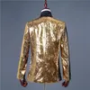 Men039s Suits Blazers Multicolor Blazer Hombre Gold And Silver Sequin Jacket Bling Men Man Casual Suit1133730