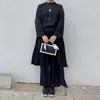 Ethnische Kleidung Eid Plain Frauen Tops mit Hose Arabisch Türkisch 3 Stück passende Set Muslimische Frau Kimono Abaya Dubai Modest Outfit