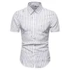 Shirts Men Summer Short Sleeved Casual Color Male's Shirt Cotton Men's 210809