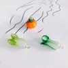 20 pièces fruits légumes verre cristal breloques nourriture fraise raisin tomate chou chinois collier pendentifs ornement accessoires 9292906
