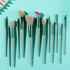 Pennelli per trucco 13 pezzi Siji Green Fix Brush Pack Set Portable Blending Make Up Beauty Tool Ombretto Blush Cipria in polvere