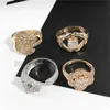 Charm Full Zircon Crystal Обручальное кольцо Мода Дамы Рисовые Бриллианты Обручальные кольца Для Женщин Подарочная Партия Ювелирные Изделия