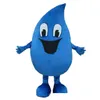 2021 Rabatt Fabrikverkauf Erwachsene blaue Wassertropfen-Maskottchenkostüme Kostüm-Cartoon-Kostüme