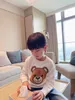 Casual kids meisje jongen gebreide trui herfst winter effen kleur losse jumpers kinderen ronde kraag lange mouwen truien tops