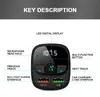 Araba Bluetooth FM Verici 5.0 MP3 Player Handfree O Alıcı 3.1A Çift USB Fast Charger Desteği TF/U DISK2744110
