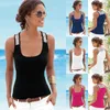 2020 maglietta di estate per le donne della maglia Fitness canotta canotta elastico Plus Size Top Tees femminile Glitter Stampa T-shirt senza maniche X0628