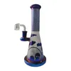 New Glass Bong Showerhead Hookahs Rainbow Colorful Percolator Heady Bongs 14mm Female Joint Water Pipes 7 Colors Perc