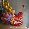 Stage Wear 6 meters 4 adults Chinese opera traditional Culture LED lights silk print fabric Light DRAGON DANCE Stage Prop Folk Festival Mascot Party Costume