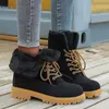 Stiefel Schnee Frauen Warm Halten frauen Lace-Up Schuhe Frau Weiche Mode Weibliche Botas Mujer Winter Damen Plus größe