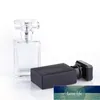 50ml glasfyllningsbar parfymflaska Square Portable Atomizer Tom flaska med sprayapplikator för resepaket avancerade kosmetika V4 Fabrikspris Expertdesign