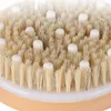 Body Brush for Wet or Dry Brushing Natural Bristles with Massage Nodes Gentle Exfoliating Improve Circulation KDJK2112