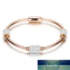 Nova Chegada Mulheres Cristal Bead Pulseira Bangles Aço Inoxidável Corrente de Corrente Moda Mulheres Casamento Jóias Preço de Fábrica Especialista Qualidade Mais Recente Estilo