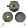 1 Set of Outdoor Pots and Pans Camping Cookware Picnic Cookware Set, Non Stick Tableware With Folding Spoon Knife Cutting Board