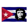 Cuba Flag Memorial Revolution Hero Che Guevara Bandiere 3x5ft Bandiere in poliestere 100D Indoor Outdoor Colori vivaci Alta qualità con due occhielli in ottone