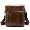 Body Body Body Bage для мужчин Мужская натуральная кожа Урожай сумка Messenger Small Crossbody iPad Сумка 1121