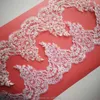 Ribbon Delicate 1Yard White/Ivory Cording Fabric Flower Venise Venice Mesh Lace Trim Applique Sewing Craft For Wedding Dec. 20cm