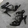 Sandały Temperament Sandały wybuchowe Lato Nowy Środkowy Heel High Heels Damskie Szpilki Marka Moda Plus Size Buty 220309