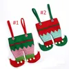 Kerst Candy Bag Xmas Elf Bag Santa Gift Pocket Home Party Geschenken Decor Xmas-Gift Holders Festival Accessoires Zee Send T9i001413