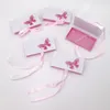 Eyelash Förpackning Tomt Box WTH Butterfly 3D Mink Lashes Boxes Paket Skriv ut Logo Makeup Set Eyelashes Case Pack